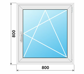 Поворотно-откидное окно Проведал 800x800